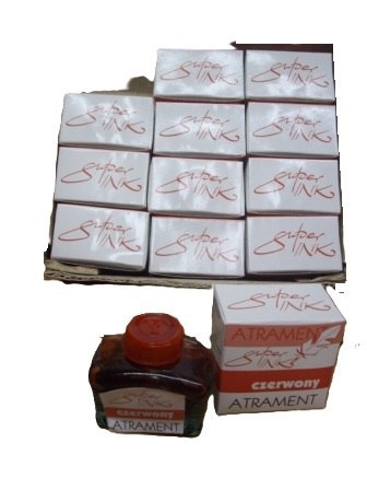 Atrament - tusz 12szt - czerwony Atrament - tusz 12szt - czerwony