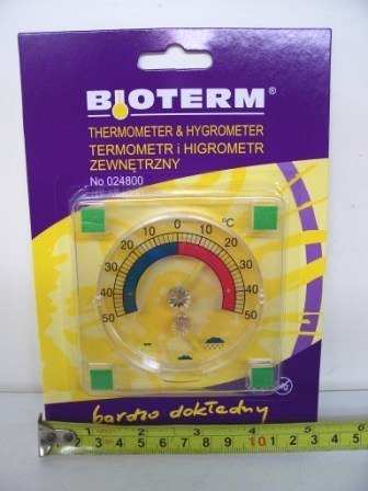 Termometr zaokienny bimetal + higrometr - 024800 Termometr zaokienny bimetal + higrometr - 024800