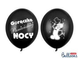 Balony 6szt fi-30 GORĄCZKA PANIEŃSKIEJ NOCY