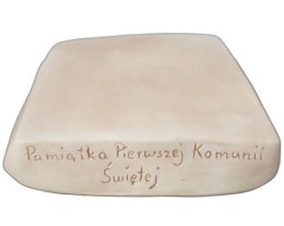 Podstawka/podstument Pamiątka Komunii Świętej 15x15cm