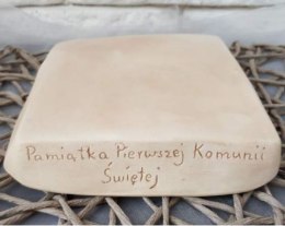 Podstawka/podstument Pamiątka Komunii Świętej 15x15cm