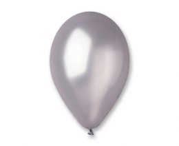 Balony 100szt SREBRNE METALIZOWANE 30 cm GM110/38