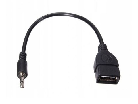 Kabel adapter AUX mini jack 3,5 mm USB 5szt - MP002