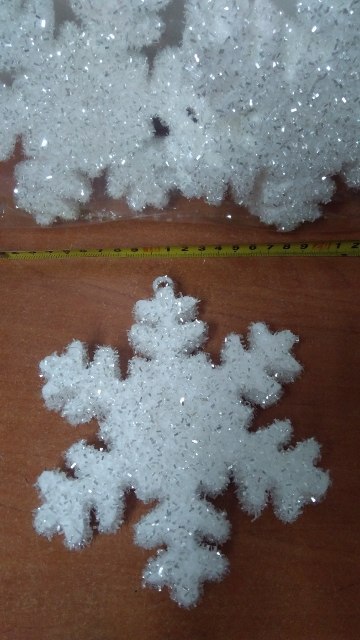 Śnieżynka 4szt JEŻYK 15cm 496