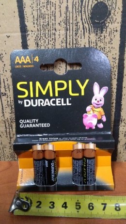 Baterie alkaliczne 4szt. DURACELL | LR03