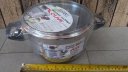 Garnek nierdzewny ze szklaną pokrywką 20cm OLIVE