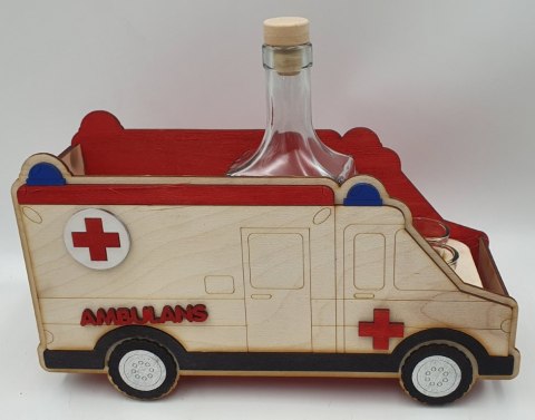 Karafka AMBULANS + 6 kieliszków