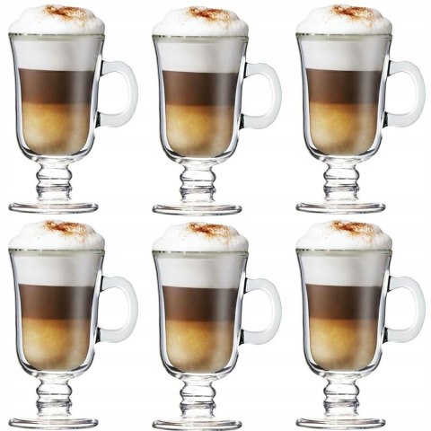 Kpl.6 szklanek do kawy latte IRISH 260ml.