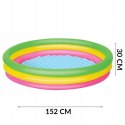 Basen 152x30cm z miękkim dnem 3-RINGI | 51103