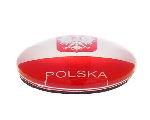 Manes szklany 12szt. POLSKA 3cm | MB-12268 Manes szklany 12szt. POLSKA 3cm | MB-12268
