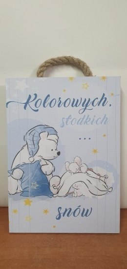 Tabliczka/obraz do zawieszenia 20x15 KOLOROWYCH ,SŁODKICH...SNÓW