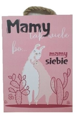 Tabliczka/obraz do zawieszenia 20x15 MAMY TAK WIELE,BO....MAMY SIEBIE