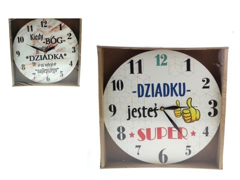 Zegar ścienny 30cm DZIADEK Zegar ścienny 30cm DZIADEK