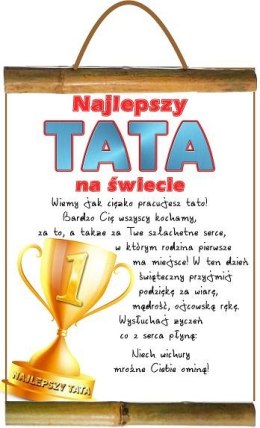 Dyplom Najlepszy TATA na świecie 163