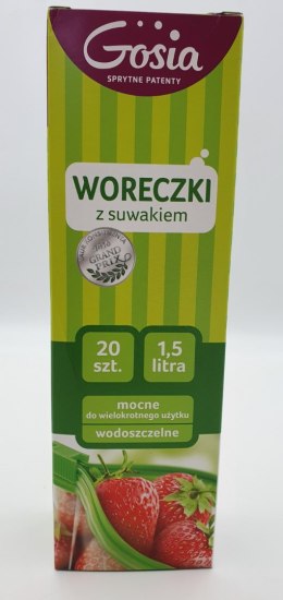 Woreczki wodoszczelne 20szt z suwakiem 1,5l