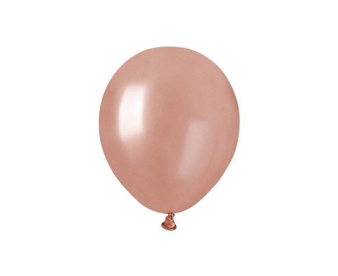 Balony metaliczne Różowo-Złote, AM50, 13 cm, 100 szt.