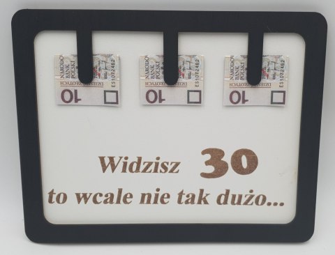 Ramka humor widzisz 30 to wcale nie tak dużo