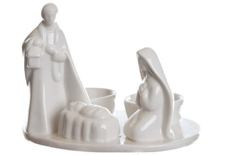 Stajenka ceram biała porcelana OZB06025