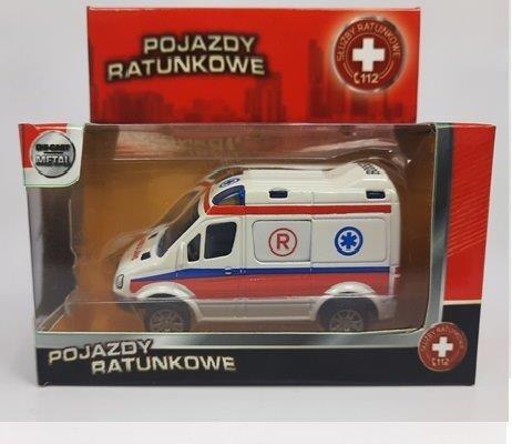 Auto metalowe Mercedes POGOTOWIE 1:50 | B-261