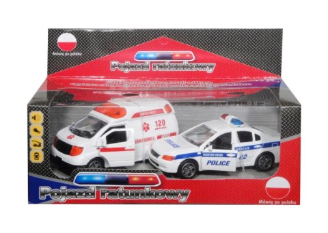 Auto z polskim modułem głosowym służby karetka policja Auto z polskim modułem głosowym służby karetka policja