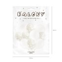 Balony 12 cali białe z konfetti 20szt. | 400904