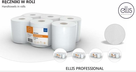 Ręcznik w roli Ellis Professional biały 6 rolek 80/2 06109 Ręcznik w roli Ellis Professional biały 6 rolek 80/2 06109
