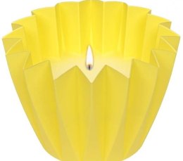 Świeca lampion ogrodowy aromat żółta