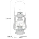 Lampa naftowa 24 cm biała 20693