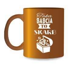 Kubek złoty TAKA BABCIA TO SKARB KZ04