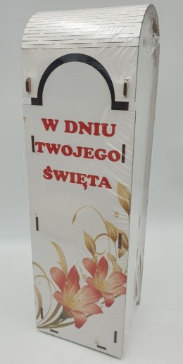 Skrzynka na wino drewniana - W dniu Twojego Święta