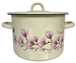 Garnek emaliowany z pokrywką MAGNOLIA 3l/18cm