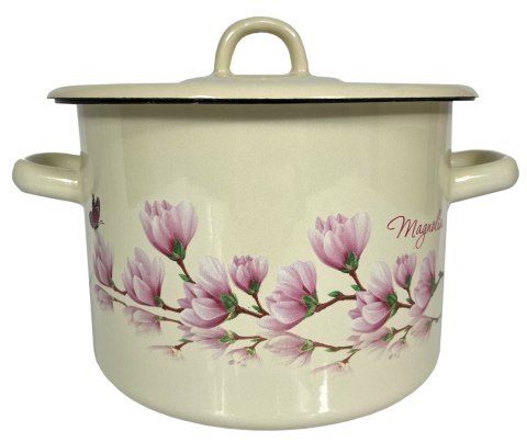 Garnek emaliowany z pokrywką Magnolia 4,5l/20cm