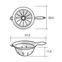 Cedzak durszlak sitko z rączką Soft