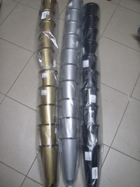Wazon szpic 5szt Srebrny 33cm Wazon szpic 5szt Srebrny 33cm
