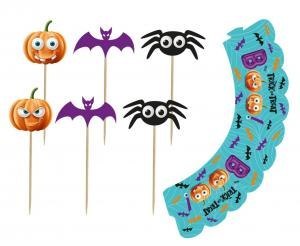 Zestaw pikerów i papilotek do muffinek Boo, 6 + 6 szt. RV-PPBO Zestaw pikerów i papilotek do muffinek Boo, 6 + 6 szt. RV-PPBO