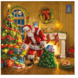 Serwetki 33x33cm Santa Is Here 20szt. | 76-53