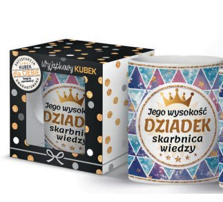 Kubek 300ml Jego wysokość Dziadek skarbnica wiedzy | 3309-BD2D