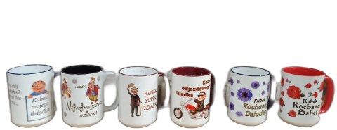 Kubek ceramiczny duży w kartoniku 450ml Babcia w6 Kubek ceramiczny duży w kartoniku 450ml Babcia w6