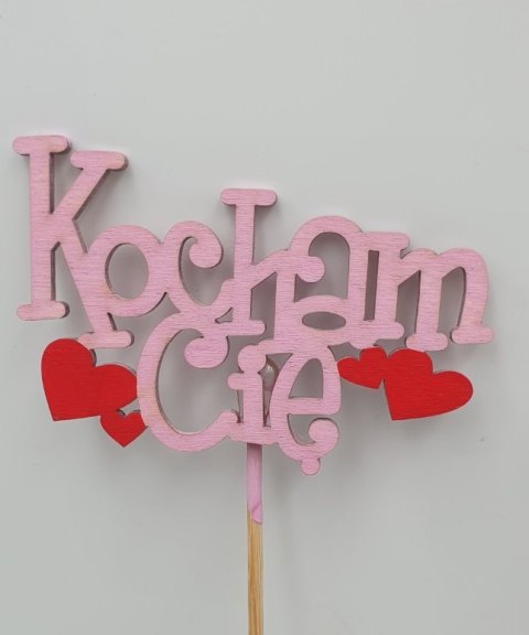 Piki z napisem "Kocham Cię" 3szt. Piki z napisem "Kocham Cię" 3szt.