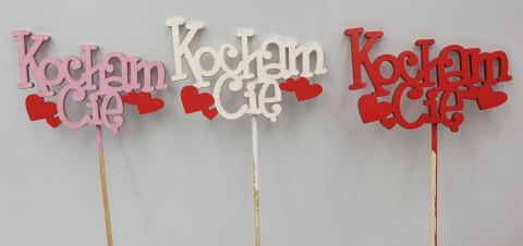 Piki z napisem "Kocham Cię" 3szt. Piki z napisem "Kocham Cię" 3szt.