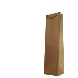 Torebki ozdobne 10szt. miękkie W1 Szare Kraft 11 x 40 x 9 cm