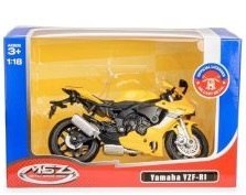 Motor metalowy MSZ YAMAHA YZF-R1 żółty 1:18