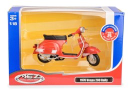 Skuter MSZ 1:18 1976 Vespa 200 Rally czerwony