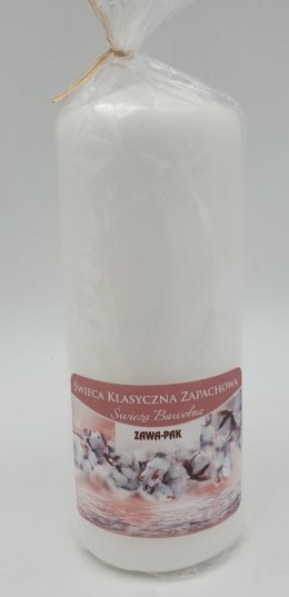 Świeca walec zapachowa 60 / 150mm W60150ZAP świeża bawełna