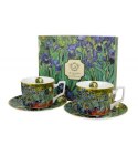 2 filiżanki luxury ze spodkami IRISES Van Gogh