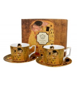 2 filiżanki luxury ze spodkami THE KISS CLASSIC G Klimt