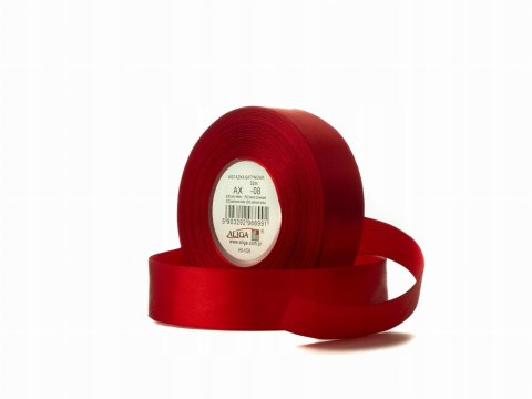 Wstążka satynowa 50mm/32m CZERWONA AX50-08 Wstążka satynowa 50mm/32m CZERWONA AX50-08