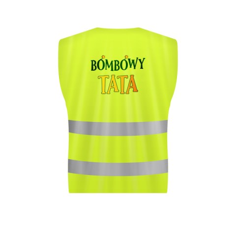 Kamizelka odblaskowa "BOMBOWY TATA"