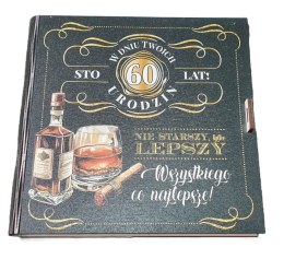 Pudełko na pieniądze 16 x 16cm kwadratowa 60-tka kolor WHISKY 3308-WY60