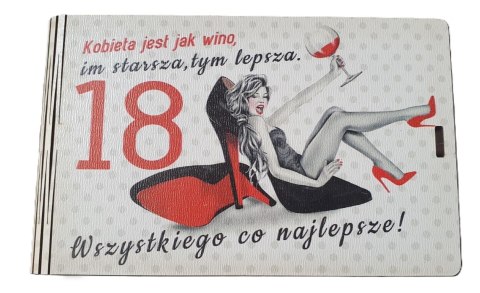 Pudełko na pieniądze 9,5 x 16cm banknotówka kolor SZPILKA 3302-SZ18